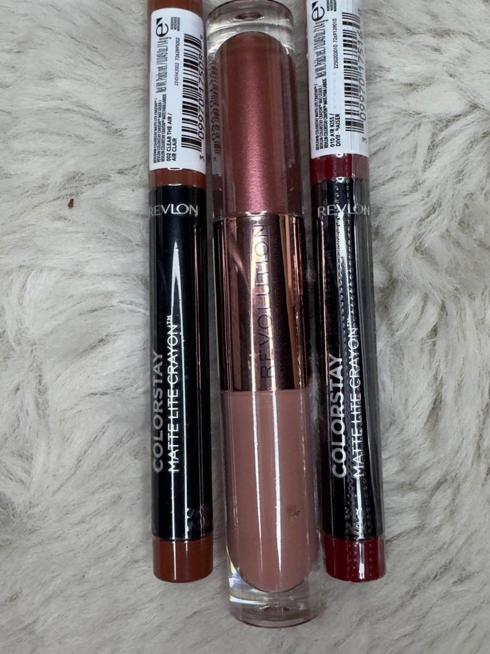 Revlon Matte Lip Crayons & Liquid Lipstick Duo - Brown & Deep Rose